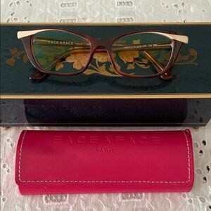FACE A FACE Paris Caramel Glasses. Prescription lenses need to be removed.